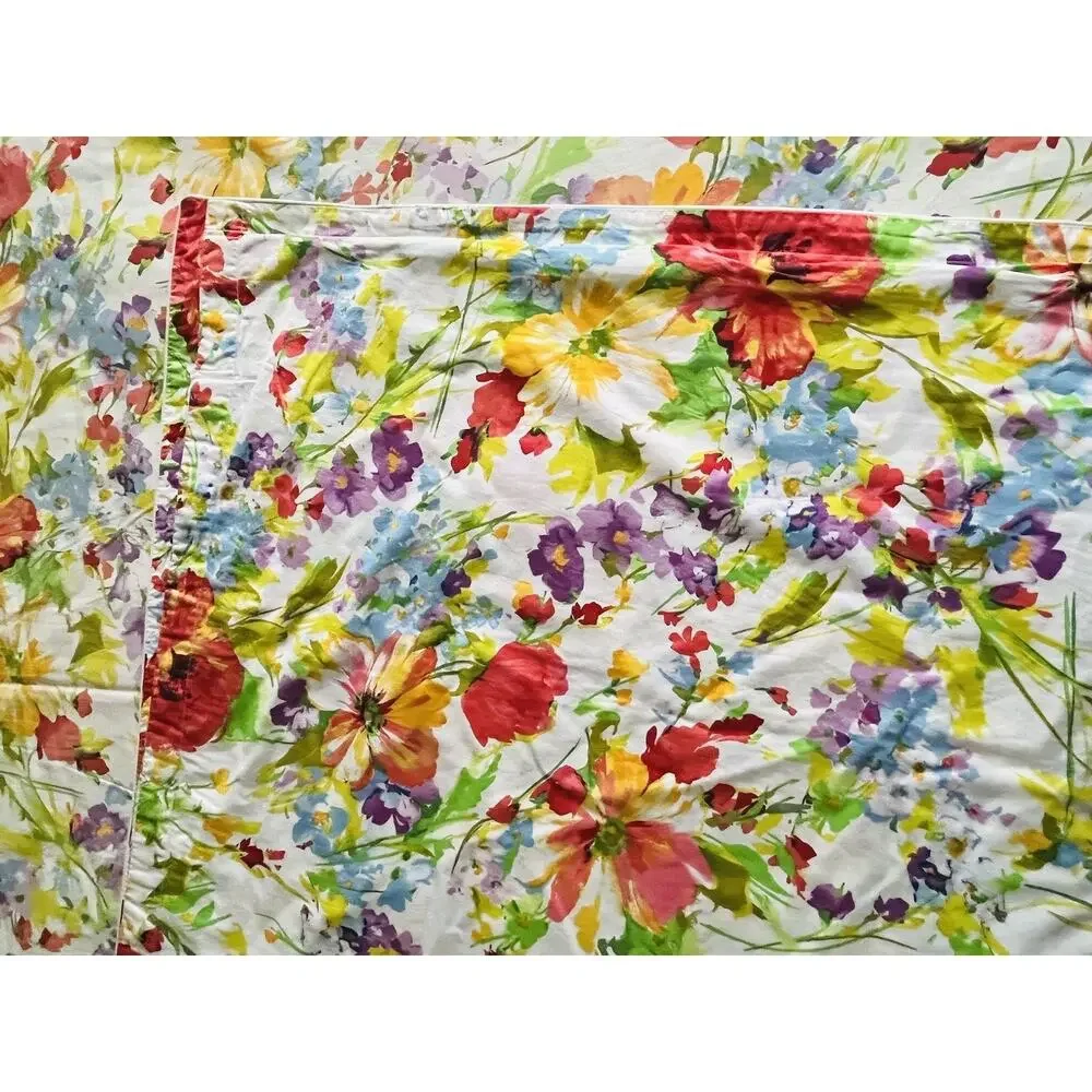 Rare Ralph Lauren Watch Hill Floral King Duvet Cover French Country Red Yellow